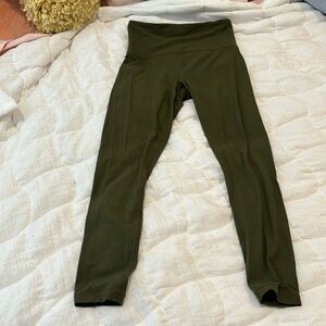 Athleta Ultra High Rise 7/8 Tight Leggings | Green | Great Condition | XS